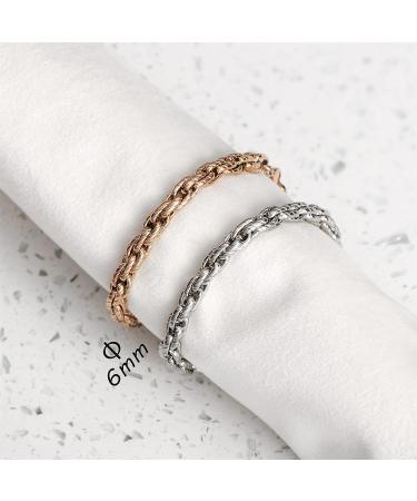 Astery MunsteryAid Custom Medical Alert Bracelet for Women - Rose Gold 8.0 Inches - Buy Online on GoSupps.com