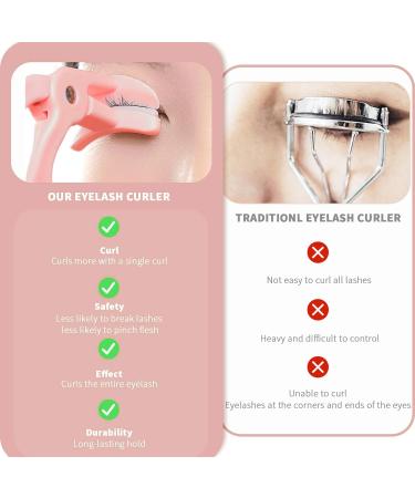 RYMAUP Eyelash Curlers with 2 Silicone Refill Pads Premium Eye Lash Curler Pulling Lash Curler Makeup Tool for Women and Girls 24 Hours Eyelash Curl - Buy Online on GoSupps.com