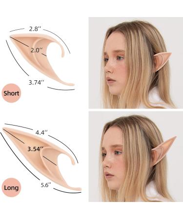 MOSTORY Fairy Leaf Rhinestone Crown with Elf Ears Set Handmade Princess Headpiece with 2 Pairs Soft Elven Ears kit for Women Womens Reneaissance Halloween Wedding Cosplay Photo Props - Buy Online on GoSupps.com