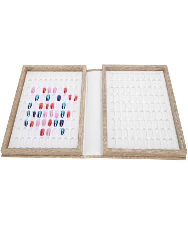  TARSHYRY TARSHYRY Nail Display Book Real Wood Nail Polish Display with Grids 180 Grids Color for Gel Polish Color (Light) - Buy Online on GoSupps.com