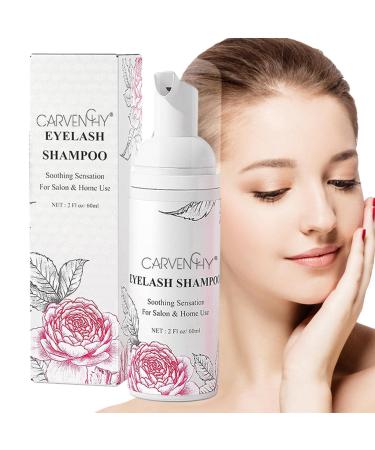 Luckxing eyelash extension cleaner |60 ml eyelid foam shampoo for extensions |Non-irritable make-up and mascara remover for professional salon use and the daily domestic