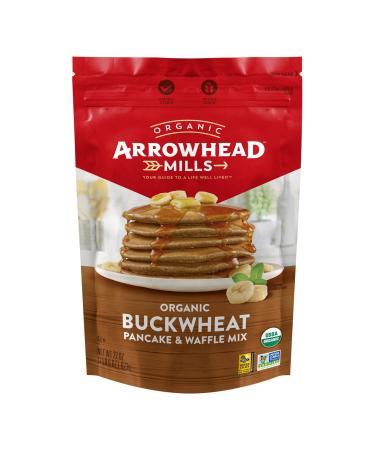 Arrowhead Mills Organic Pancake & Waffle Mix, 22oz, Buckwheat Buckwheat 1.375 Pound (Pack of 1) - Buy Online on GoSupps.com