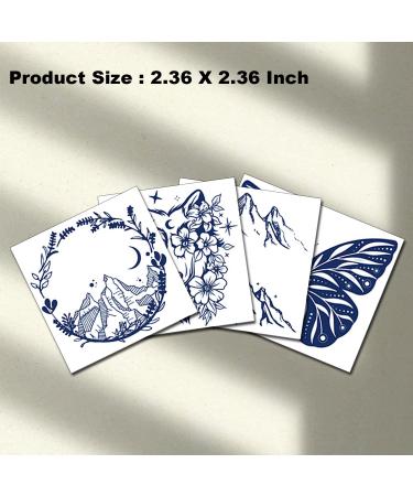 Semi-Permanent Mountain Butterfly Tattoos for Women - Waterproof & Realistic Body Art Stickers - Lasts 1-2 Weeks - Buy Online on GoSupps.com