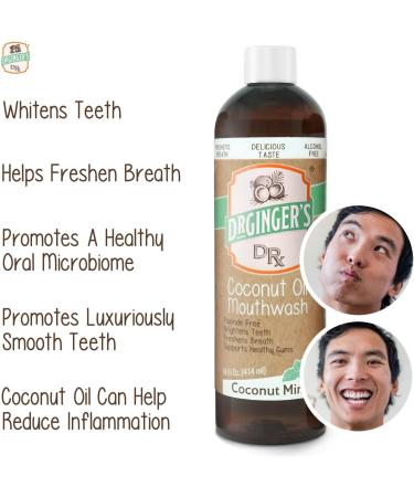 Dr. Ginger's Coconut Oil Care Bundle: All-Natural Toothpaste & Mouthwash for Fresh Breath, Gum Health, and Brightening - Coconut Mint Flavor - Buy Online on GoSupps.com