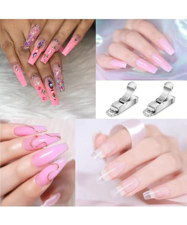 Acrylic Nail Clipper Portable Nail Clippers Tip Cutter for Acrylic False Gel Artificial Nails Manicure Pedicure U-shaped Nail Tips Edge Cutter Trimmer Home DIY Nail Art Salon Beauty - Buy Online on GoSupps.com