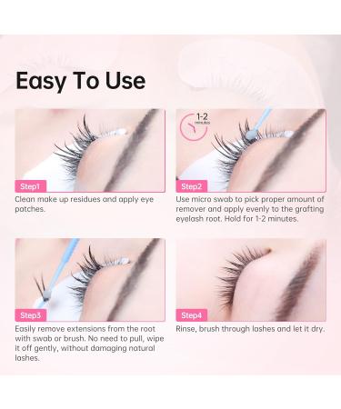 Eyelash Gel Remover 15ml for Semi Permanent Individual Lash Extensions Pink Color Beauty7 - Buy Online on GoSupps.com