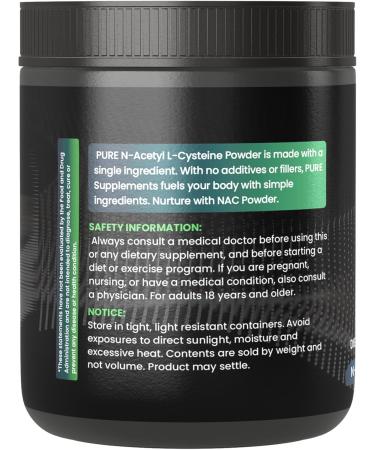 PURE ORIGINAL INGREDIENTS NAC Powder 12.8 oz | N-Acetyl L-Cysteine Amino Acid | Premium Quality for Optimal Health - Buy Online on GoSupps.com