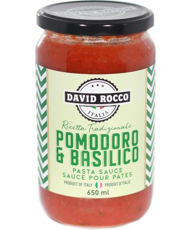 David Rocco Tomato and Basil Pasta Sauce 650 ml - Buy Online on GoSupps.com