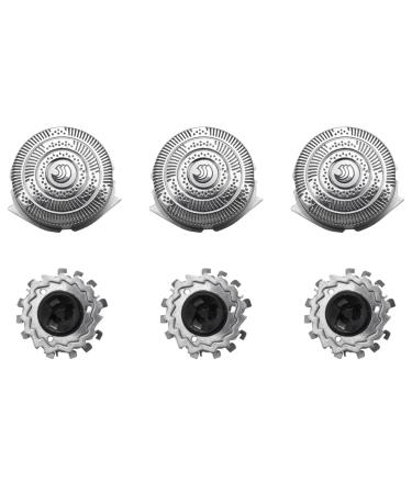 Plauauyt 3PCS Head HQ9 Replacement for Blade HQ9100 HQ9140 HQ9160 HQ9170 HQ8240 HQ8140 PT920CC PT925 AT940