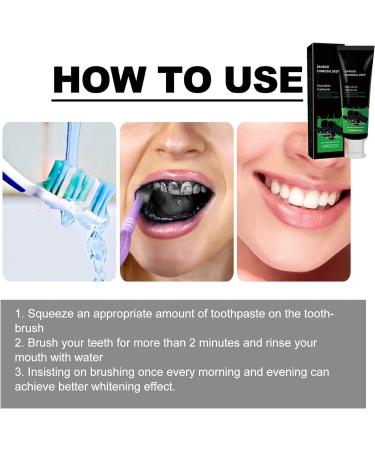 HSSHRAQV Bamboo Charcoal Whitening Toothpaste Natural Activated Charcoal Toothpaste Bright Cleansing Charcoal Toothpaste for Oral Care - Buy Online on GoSupps.com