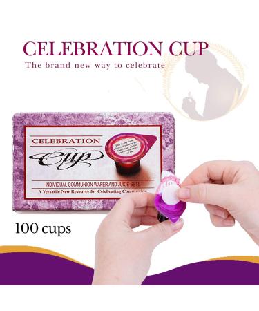 Prefilled Communion Cups & Wafer Set - Celebration Cup (Pack of 100) - Perfect for Worship Services - Buy Online on GoSupps.com