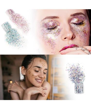 4 Pack Face Glitter | Festival Chunky Cosmetic Glitter | Sparkling Decoration for Hair & Nails - Mixed Colors - Buy Online on GoSupps.com