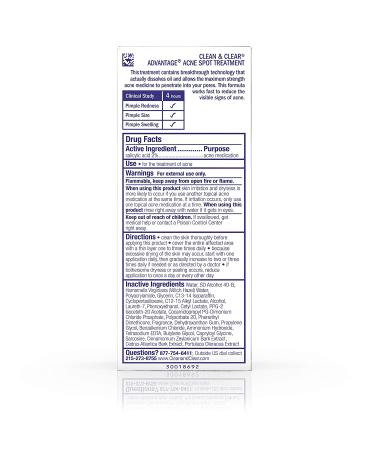 Buy Clean & Clear Advantage Acne Spot Treatment 0.75 oz | Fast International Shipping - Buy Online on GoSupps.com