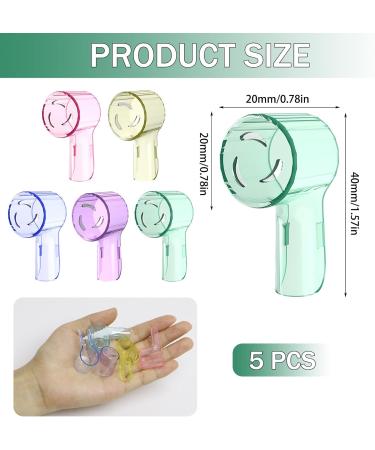 Buy Nodcows 5-Pack Toothbrush Heads for Oral-B | Dustproof Travel Covers in 5 Colors - Buy Online on GoSupps.com