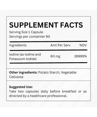 Rebirth by NYOUTROPICS - Nootropic Iodine Supplement (90 Capsules) for Brain and Thyroid Support - Vegan Formula - Buy Online on GoSupps.com