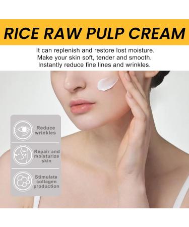 Rice Cream for Face | Moisturizing Pulp Cream | Anti-Aging Shrink Pores & Restore Elasticity - Buy Online on GoSupps.com