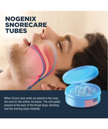 Zircon Set of 4 Nose Vents for Anti Snoring - Advanced Design, Reusable, Travel Case - Improve Breathing, No Side Effects - Buy Online on GoSupps.com