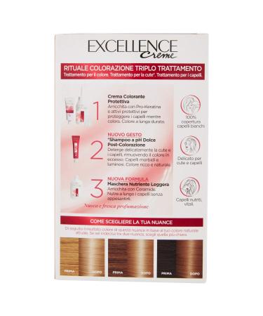 L'Or al Paris Excellence Cr me 8.1 Cool Blonde Hair Color - 100% Gray Coverage 3-Way Care Shampoo & Cream International Shipping Available - Buy Online on GoSupps.com
