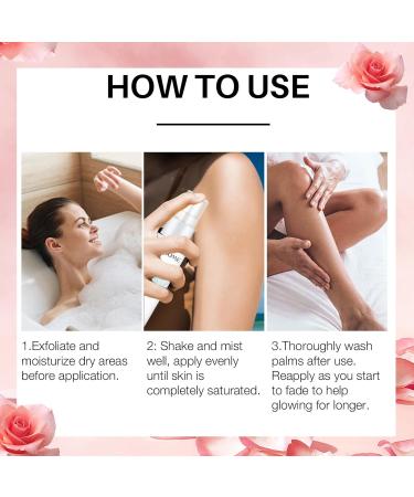 Trendyfave Self Tanning Oil Mist Natural Looking Fake Tan Hydrating Self Tanner Spray Long-lasting Rose Fragrance Body & Face Mist for Women Girls Self Tan Oil Cruelty-Free & Vegan - Buy Online on GoSupps.com