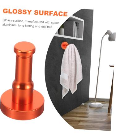 PRETYZOOM Coat Hook Towel Hanger Wall Mounted Hooks Hanging Hangers Sticky Hook Wall-Mounted medium Orange - Buy Online on GoSupps.com