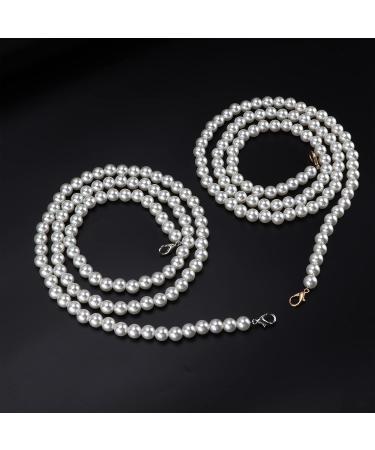 Elegant Imitation Pearl Necklace & Handbag Chain Accessories - Fashionable 1.2m Mobile Phone Strap - Buy Online on GoSupps.com