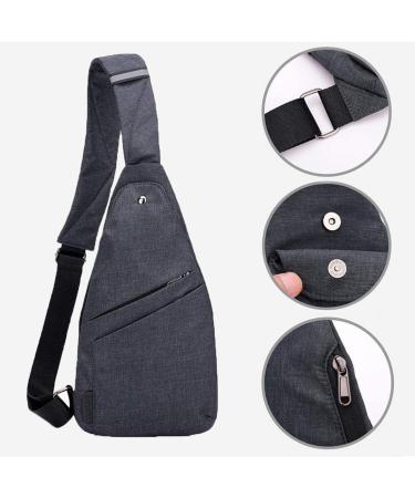 TOLOG Anti-Thief Sling Bag | Lightweight Crossbody Backpack for Travel & Hiking - Dark Grey - Buy Online on GoSupps.com