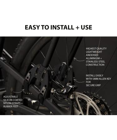 Rear Bike Rack: aeroe Spider - Fits Mountain, Gravel, Road & Electric Bikes | Easy Install & Carry up to 35lbs - Buy Online on GoSupps.com