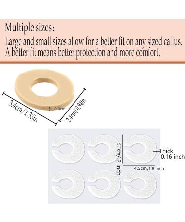Felt Callus Pads & Foam Cushions Set - 6 Felt Pads & 45 Foam Toe Pads for Pain Relief & Protection | Comfortable Corn Cushions - International Shipping - Buy Online on GoSupps.com