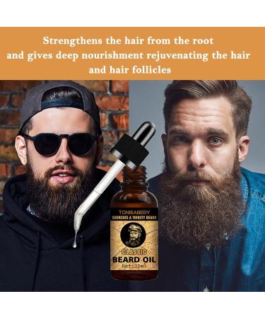 Lencyotool Men's Beard Oil & Growth Balm | Softens & Strengthens Beard | Essential Leave-in Conditioner - 30ml - Buy Online on GoSupps.com