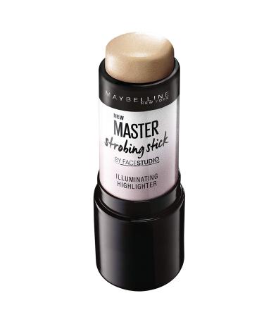 Maybelline New York Master Strobing Stick Shimmering Highlighter 200 dark-gold 1 pack (1 x 9 g) 300 Dark 9 g (1 pack)