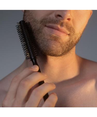 Vinsk Bartbrush L - Premium Beard & Hair Brush for Men | 190 Bristles | Ideal Beard Styling Tool with Elegant Wood Handle - Buy Online on GoSupps.com