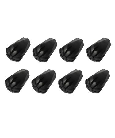 Mighty Peaks 8 pieces / 4 pair of Nordic Walking Pads Asphalt rubber buffer X -4LT for all common Nordic walking sticks - hiking sticks - for the Nordic Walking Stock with a diameter of 10mm