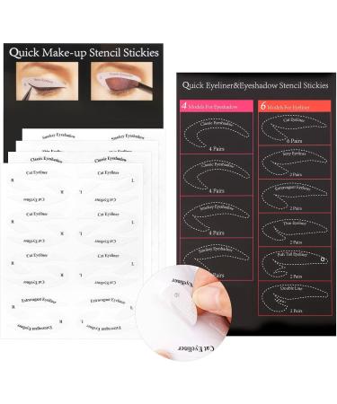 Eyeliner Stencils Stickers Eyeshadow Stencils Eyeliner Stencil Cards Eye Makeup Tool for Perfect Smokey Eyes or Winged Cat Eyes Tip Look Cat Winged Eyeliner Tape for Beginners Artist Supplies 3 Piece Set - Buy Online on GoSupps.com