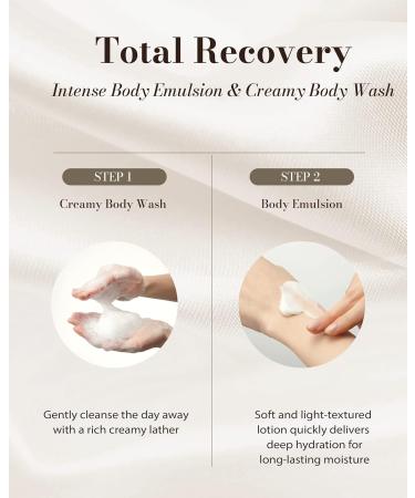BEYOND Total Recovery Body Set - Apple Blossom Scent Creamy Wash & Lotion for Dry Skin | Korean Skincare (300ml/10 fl oz*2 + 60ml/2 fl oz*2) - International Shipping Available - Buy Online on GoSupps.com