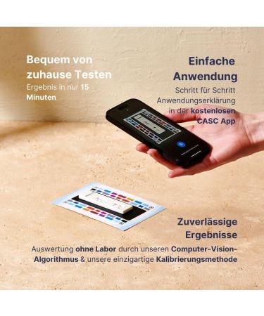 CASC Vitamin D Test | Home Testing Kit with App | Fast 15-Minute Results | Identify Deficiency & Get Personalized Recommendations - Buy Online on GoSupps.com