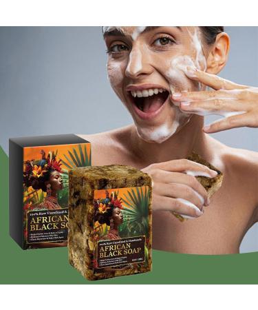  Ziennhu Black Soap - Acne Soap Bar - Natural Soap Skin Care Traditional Soap Purifying Soap Organic Soap Body Care Handmade Soap - Buy Online on GoSupps.com