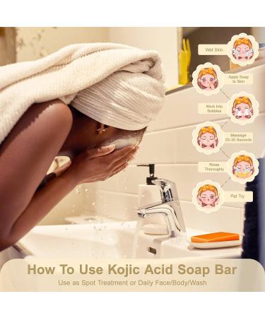 VerNovum Kojic Acid Soap for Dark Spot Lightening and Even Skin Tone - Eliminates Freckles, Promotes Smooth & Supple Skin - Buy Online on GoSupps.com