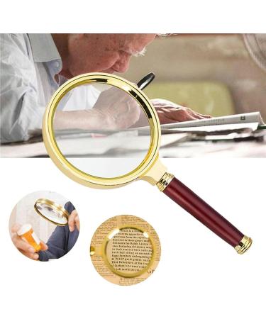 Portable Handheld Magnifier | 10X Wood | Sandalwood Handheld Magnifier for Science Reading Book Inspection Full of Stars - Buy Online on GoSupps.com