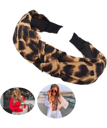 4-Pack Leopard Hair Bands & Headbands for Women - Stylish Wide Leopard Pattern Hair Accessories - Buy Online on GoSupps.com