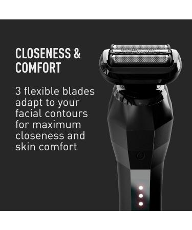 Bevel Electric Shaver for Men - Waterproof Fast Charging Cordless Wet & Dry Foil Razor - Buy Online on GoSupps.com