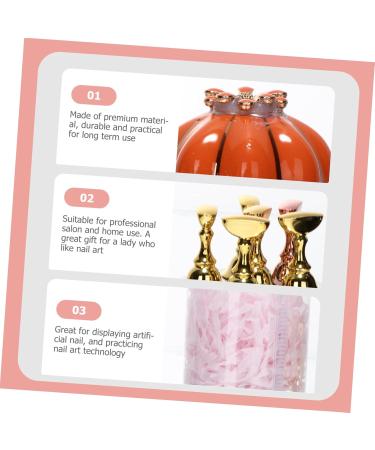 minkissy 4 Sets Nail Holder Nail Art Display Rack Manicure Practice Rack Manicure Practice Bracket Manicure Practice Holder Nail Art Tool Nail Art Practice Rack Manicure Practice Stand - Buy Online on GoSupps.com