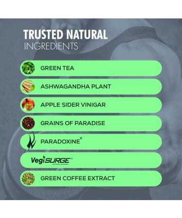 NF Sports Natural Burn Herbal Fat Burning Pills - Appetite Suppressant & Energy Support - 60 Vegan Capsules with ACV, Ashwagandha & Green Tea Extract - Buy Online on GoSupps.com