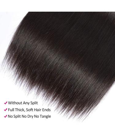 10A Brazilian Virgin Human Hair Bundles - 18 20 22 Inch Straight Weave 3 Bundles Deals - Buy Online on GoSupps.com