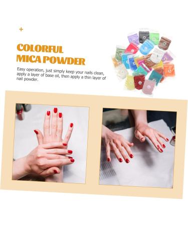 Lurrose 5pcs 24 Mica Powder Natural Soap Colorful Candles Pigment Lip Soap Powder Edible Eye Shadow 24 Colorx5pcs 13X9cmx5pcs - Buy Online on GoSupps.com