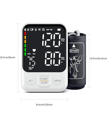 Buy Blood Pressure Monitor - Upper Arm BP Machine for Home Use | Adjustable Cuff 2x120 Memory Large Display LED Light | Fast International Shipping - Buy Online on GoSupps.com