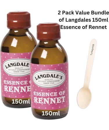 Essence of Rennet 2 x 150ml Bundle Containing 2 Bottles of Langdale's Essence of Rennet 150ml For Cheese Making - Buy Online on GoSupps.com