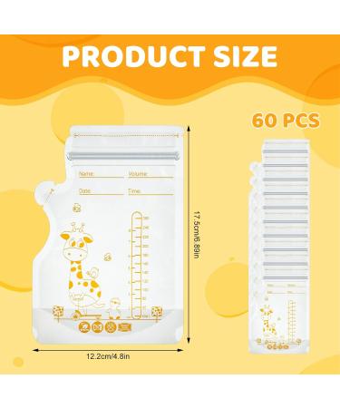 Smilcloud 60 BPA-Free Breast Milk Storage Bags - 250ml Double Zipper | Best International Shipping! - Buy Online on GoSupps.com
