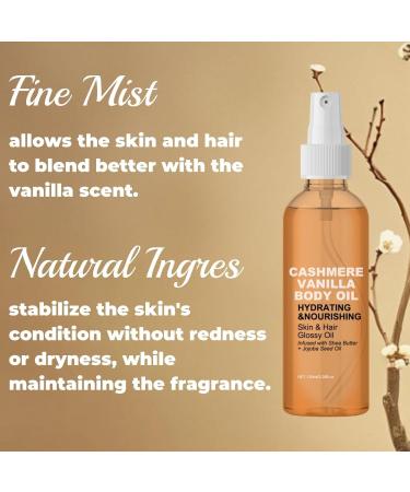 Vanilla and Cashmere Body Oil Deep Nourish Skin Vanilla Cashmere Body & Hair Oil Shiny Body Oil for Body Care - Buy Online on GoSupps.com