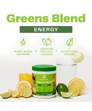 Buy Amazing Grass Green Superfood Energy - Lemon Lime 7.4 oz | Organic Nutritional Boost - Buy Online on GoSupps.com