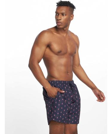 Urban Classics Men's Patterned Swim Trunks | Stylish Swim Shorts in Multiple Colors & Sizes XS-6XL | Flamingo Design - Buy Online on GoSupps.com